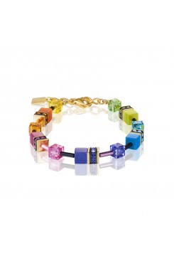 COEUR DE LION Geo Cube Fresh Rainbow Bracelet 2838/30-1573