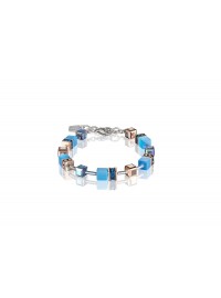COEUR DE LION Geo Cube Delicate Cornflower Blue Bracelet 4016/30-0700