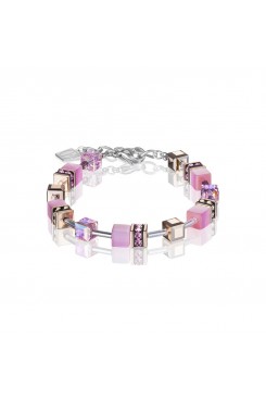COEUR DE LION Geo Cube Soft Rose Pink Bracelet 4016/30-1920