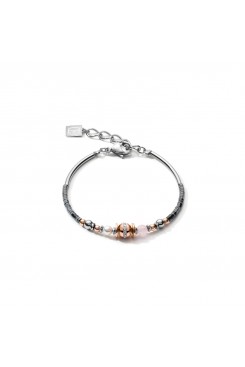 COEUR DE LION Rose Quartz, Sunstone & European Crystal Pearl Bracelet 5049/30-1226