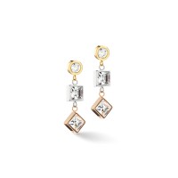 COEUR DE LION  Three Tone Gold, Silver & Rose Gold Earrings 4545/21-1633 