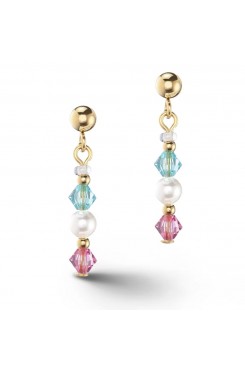 COEUR DE LION Princess Pearls Necklace Multicolour Earrings 6022/21-1527 
