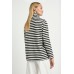 Mela Purdie Half Zip Sweater - Bevel Stripe