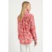 Mela Purdie Soft Shirt - Tangello Print Silk