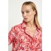 Mela Purdie Soft Shirt - Tangello Print Silk