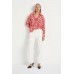 Mela Purdie Soft Shirt - Tangello Print Silk