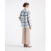 Mela Purdie Soft Shirt - Riviera Check Print Silk - Sale 