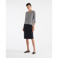 Mela Purdie Relaxed Boat Neck - Bevel Stripe