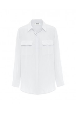 Mela Purdie Soft Pocket Shirt - Macro-Mousseline -Sale 