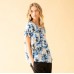 Mela Purdie Two Way Shell - Atoll Print Silk 