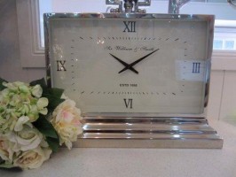 Clock & flowers