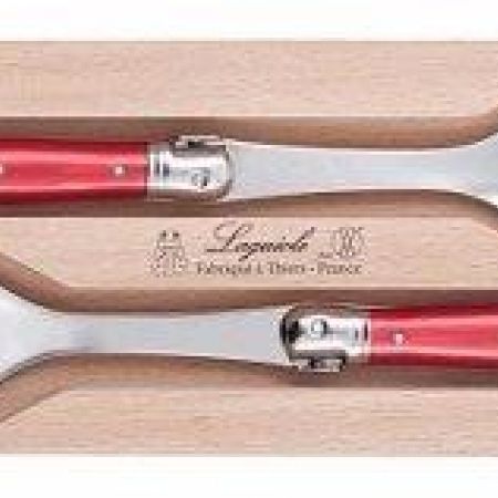 Laguiole Red Salad Servers